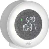 TFA-Dostmann 60.2047.02 Daglichtwekker Kwarts Wit Alarmtijden 1 Sfeerverlichting