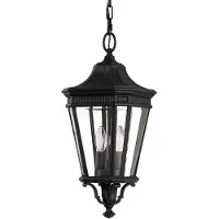 Elstead Lighting Elstead Cotswold Lane buitenlamp, hangend, E14, 2 lichtpunten, zwart