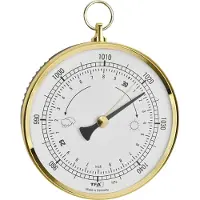 TFA-Dostmann Analoges Barometer mit Messingring 29.4025.32 Barometer Messing