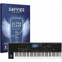 Savvies - Screenprotector voor KORG Pa4x - Folie Beschermfolie transparant 6 Stuks