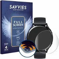 Savvies - Screenprotector voor Xiaomi Watch 2 - Folie Beschermfolie transparant volledig dekking 4 Stuks