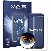 Savvies - Screenprotector voor Fairphone 5 - Folie Beschermfolie transparant volledig dekking 4 Stuks