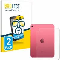 BROTECT - Screenprotector voor Apple iPad 10.9" 2022 (Achterkant, 10. Gen.) - Folie Beschermfolie transparant 2 Stuks