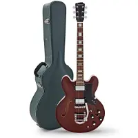 Hartwood Revival Legend TR semi-akoestische gitaar & harde koffer walnoot