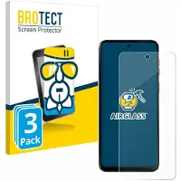BROTECT Screenprotector 3 Stuks voor Motorola Moto G55 Beschermglas transparant