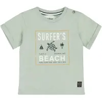 Dirkje T-shirt groen Jongens Stretchkatoen Ronde hals Printopdruk - maat 104