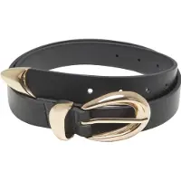 Urban Classics Chunky Buckle Loop Synthetic Leather Riem