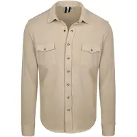 Profuomo Heren Overhemden Western - Beige - Maat L
