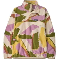 Patagonia - Merken - W's LW Synch Snap-T P/O Sunshine Natural voor Dames van Nylon - Maat L - Beige