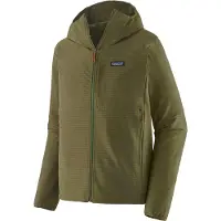 Patagonia - R1 Techface Hoody - Softshelljack L, olijfgroen