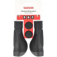 Simson Ergonomische fietshandvatten - Peddelvorm - Zwart - Verstelbaar - 92 mm