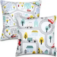 Paco Home Set Van 2 Kussenhoes 45x45 Kussen Kussenovertrek Sofa Kinderen Motieven Wit