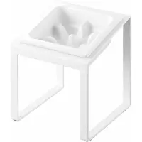 Yamazaki Nooks Slow feeder voerbak schuin - Wit