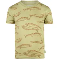 Koko Noko T-shirt groen Jongens Stretchkatoen Ronde hals All over print - maat 92