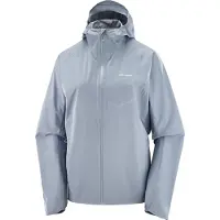 Salomon - Trail / Running dameskleding - Bonatti Waterproof Jkt W Trade Winds voor Dames - Maat XS - Grijs