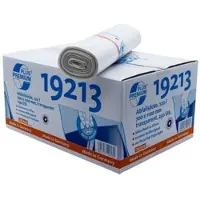 Deiss PREMIUM PLUS afvalzakken, gerecycled LDPE, scheurvast, B 700 x H 1100 mm, 120 liter, 31 µm, transparant, 250 stuks