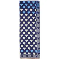 Marie Lund Sjaal blauw / marine / grijs / wit