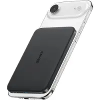 Anker MagGo Slim Draadloze Powerbank met MagSafe en Qi2 5.000 mAh met Snelladen Zwart