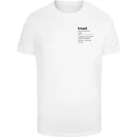 Mister tee Shirt 'Trust Definition' zwart / wit