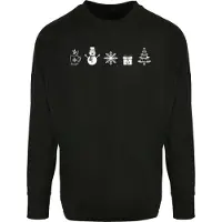 Merchcode Shirt 'Christmas' zwart / wit
