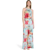 Vera Mont Jumpsuit beige / lichtblauw / fuchsia / pastelroze