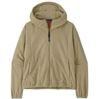 Patagonia Vest Women Textured Fleece Hoody Weathered Stone-L
