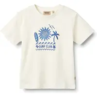 Wheat T-shirt ecru Jongens Katoen Ronde hals Printopdruk - maat 92