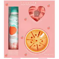 INUWET Cadeauset - Badschuim/Spons/Scrunchie - Peach - - OneSize - Persoonlijke Verzorging