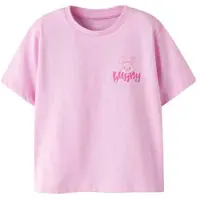 Name it MINI T-shirt met backprint roze Meisjes Katoen Ronde hals Backprint - maat 98
