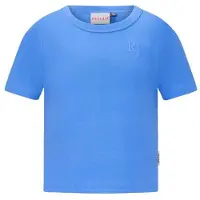 Retour Jeans T-shirt blauw Meisjes Stretchkatoen Ronde hals Effen - maat 170/176
