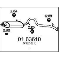 MTS 01.63610 Einddemper