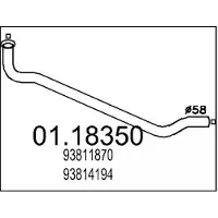 MTS Uitlaatpijp 01.18350
