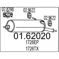 MTS 01.62020 Einddemper