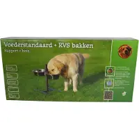 Boon Hondenvoer- En Drinkbak H-standaard Zwart 55,7 X 27,1 X 45 Cm