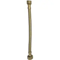 Wiesbaden Flexibele aansluitslang riko 1/2x3/8 25 cm geborsteld messing