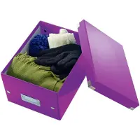 Leitz archief- en transportbox serie Click + Store, klein, voor A5, paars