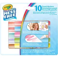 Crayola - Color Wonder - Viltstiften - 10 Vlekvrije Viltstiften met Transparante Inkt - Pastelkleuren - Voor Kinderen