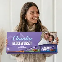 Yoursurprise Mega Milka reep met naam en foto bedrukken - 12 repen