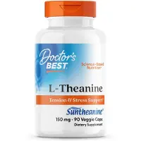 Doctors Best - L-Theanine met Suntheanine, 150 mg - 90 vegetarische capsules