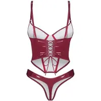 Obsessive - Redya Corset en String - Rood