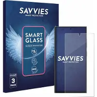 Savvies 3 Stuks Screenprotector - geschikt voor Samsung Galaxy S24 Ultra - beschermfolie glas transparant