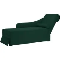 vidaXL Chaise longue met bolster&rechterarmleuning fluweel donkergroen