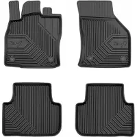 Frogum - No.77 - Automatten 3D - Geschikt voor VOLKSWAGEN Golf Sportsvan (2014-2020) - 4-delig - TPE Rubber - Zwart
