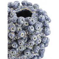 Light & Living Light&living Vaas deco Ø20x22,5 cm BERRIES keramiek donker blauw