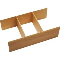 Sotech ORGA-BOX uittrek- en lade-indeling systeem 473 x 273 x 145 mm multifunctionele inzetstuk van massief eikenhout gelakt lade-inzetstuk lade-inzetstuk bestekbak van
