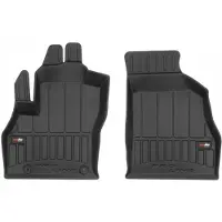 Frogum - No.77 - Automatten 3D - Geschikt voor FIAT Fiorino Van - 2-delig - TPE Rubber - Zwart