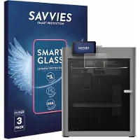 Savvies 3 Stuks Screenprotector - geschikt voor Bambu Lab P2S 3D Printer - beschermfolie glas transparant