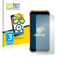 BROTECT Screenprotector 3 Stuks voor Ulefone Power Armor 16 Pro Beschermglas transparant