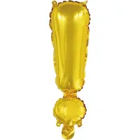 Amscan Folieballon Symbool ! 34 Cm Goud