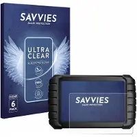 Savvies - Screenprotector voor iCarsoft CR Max BT (2024) - Folie Beschermfolie transparant 6 Stuks